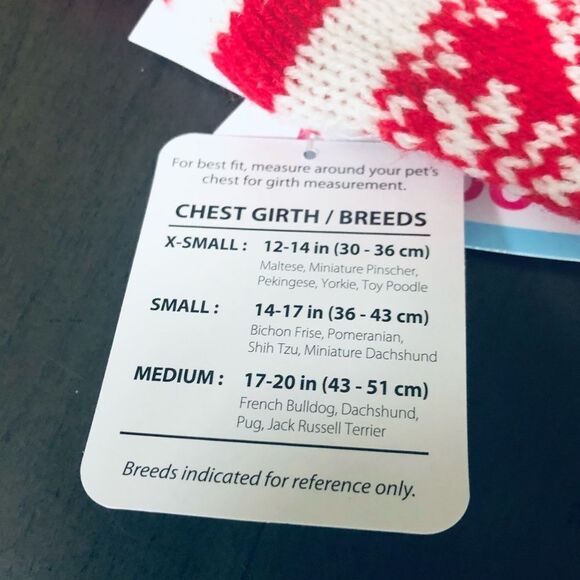 Fair Isle Nordic Christmas Knit Dog Pet Sweater Dress XS - Picture 4 of 4